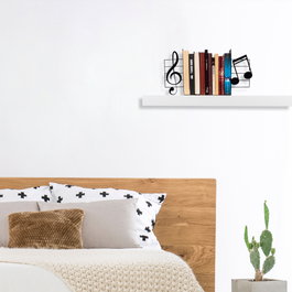 Aberto Design Sujetalibros de Metal Negro